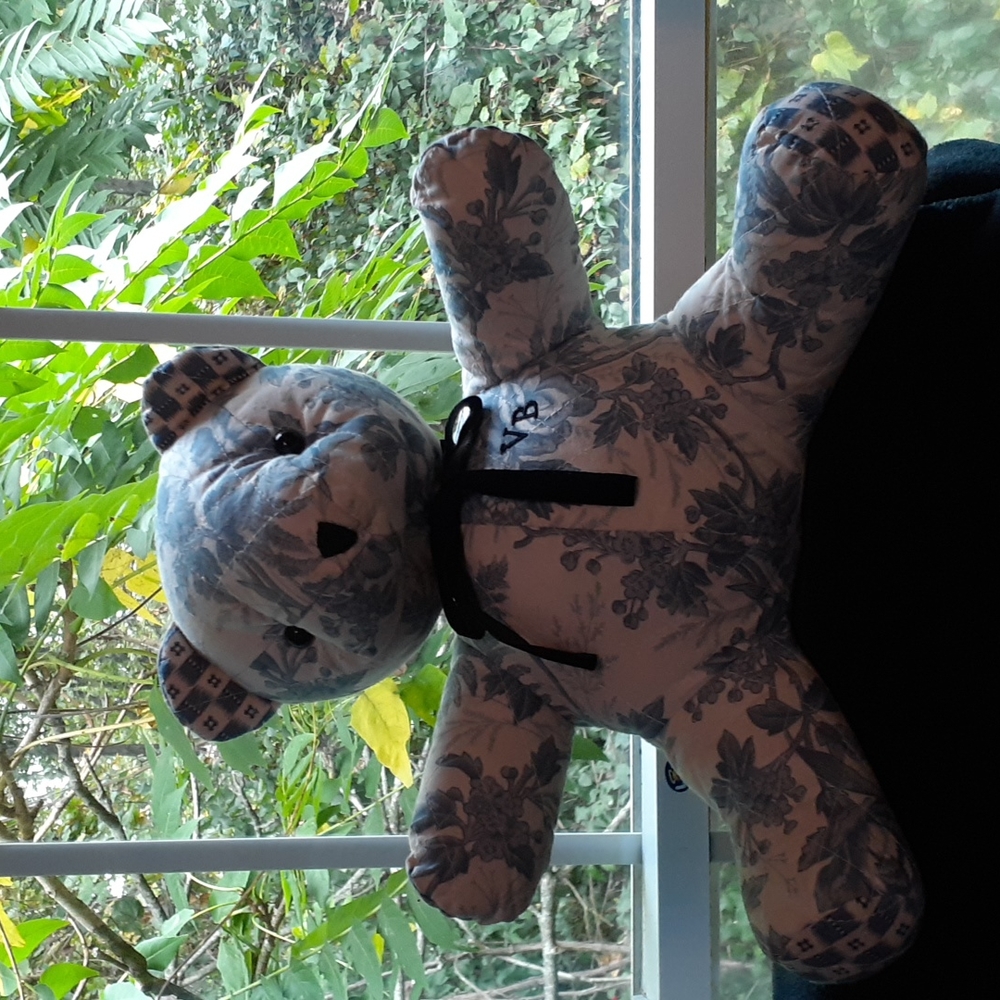 Blue and White Vera Bradley bear